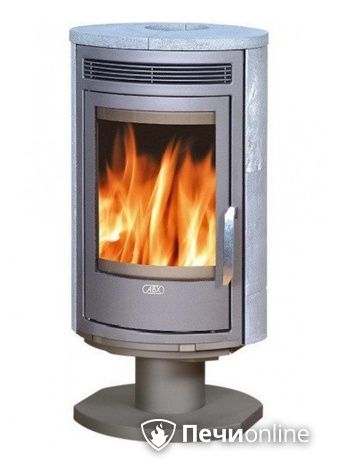 Печь-камин ABX Arktis 8 поворотный, серая сталь тальк с верхней плитой в Хабаровске